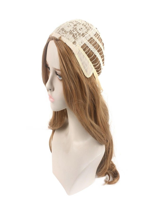 HiFEN Light Brown Wig - Cosplay Curly Wigs for Women - M3gan Synthetic Long Hair Wig, 24 inches Halloween Wigs (Light Brown wig) - Image 3